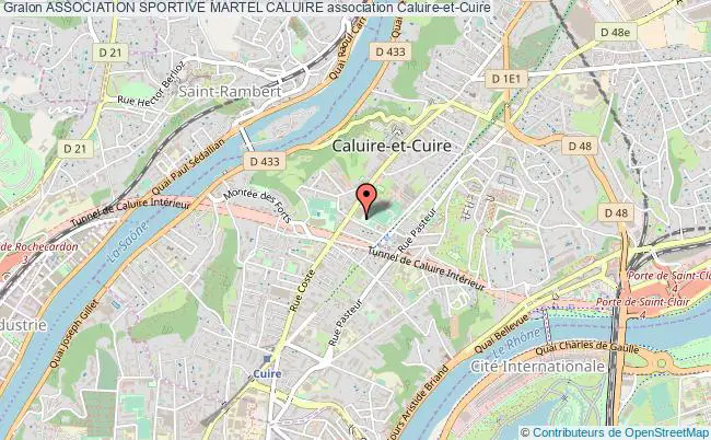 plan association Association Sportive Martel Caluire Caluire-et-Cuire