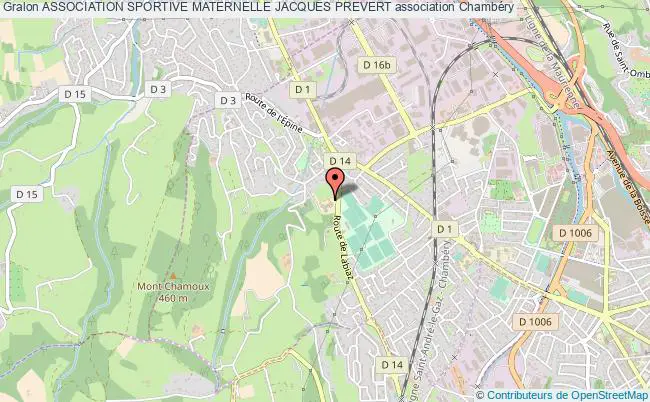 plan association Association Sportive Maternelle Jacques Prevert Chambéry