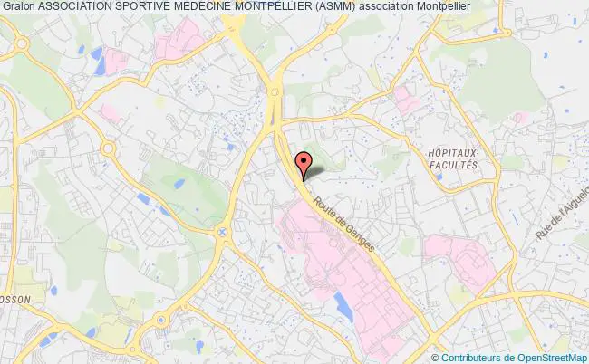 plan association Association Sportive Medecine Montpellier (asmm) Montpellier