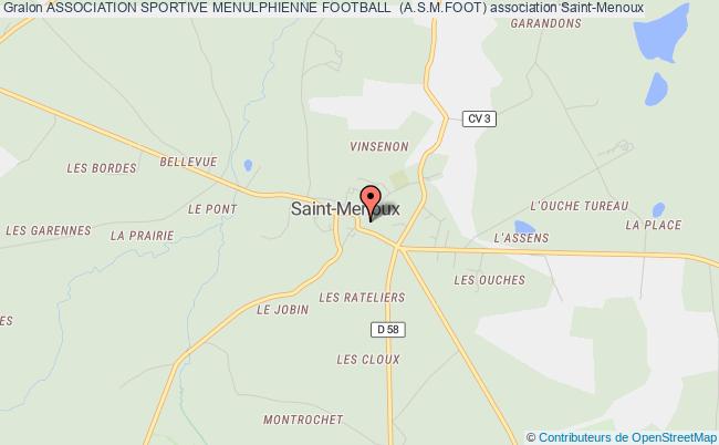 plan association Association Sportive Menulphienne Football  (a.s.m.foot) Saint-Menoux
