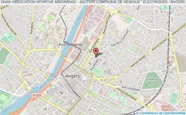 plan association Association Sportive Minorange - Section Compagnie De Reseaux   Electriques - Angers Angers