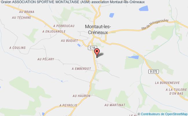 plan association Association Sportive Montaltaise (asm) Montaut-les-Créneaux