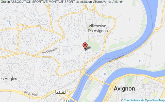plan association Association Sportive Montaut Sport. Villeneuve-lès-Avignon
