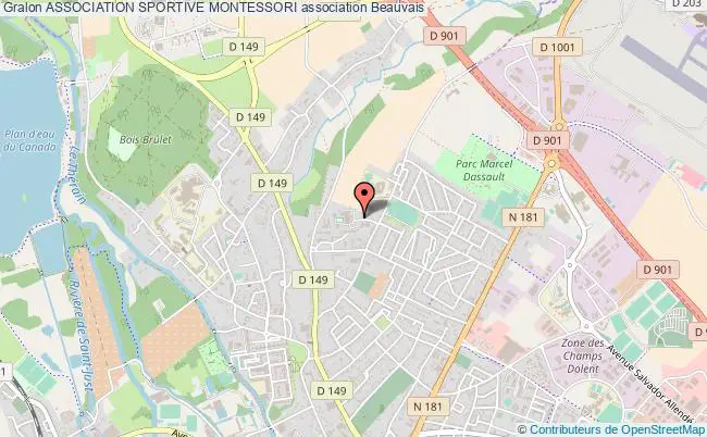 plan association Association Sportive Montessori Beauvais