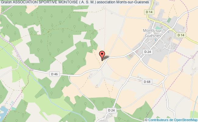 plan association Association Sportive Montoise ( A. S. M.) Monts-sur-Guesnes
