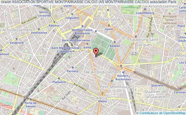plan association Association Sportive Montparnasse Calcio (as Montparnasse Calcio) Paris