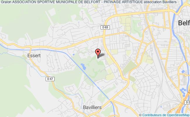 plan association Association Sportive Municipale De Belfort - Patinage Artistique Bavilliers