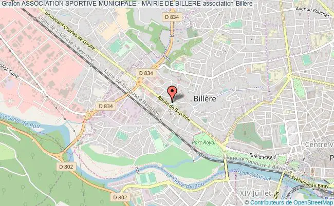 plan association Association Sportive Municipale - Mairie De Billere Billère