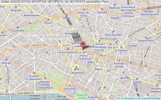 plan association Association Sportive Netapsys, As Netapsys Paris