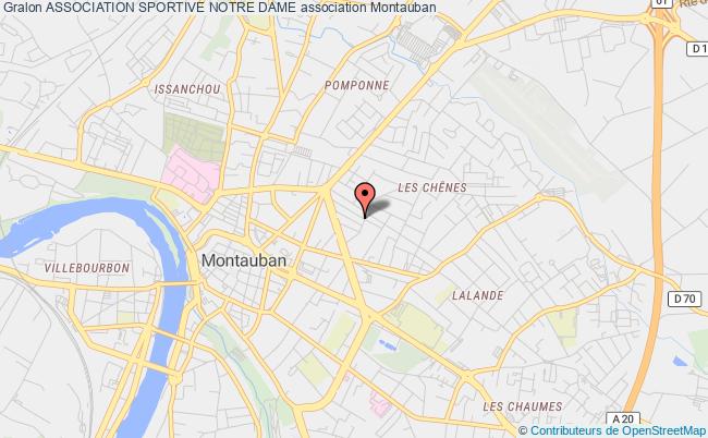 plan association Association Sportive Notre Dame Montauban