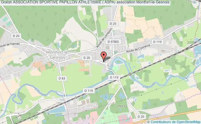 plan association Association Sportive Papillon Athletisme ( Aspa) Montfort-le-Gesnois