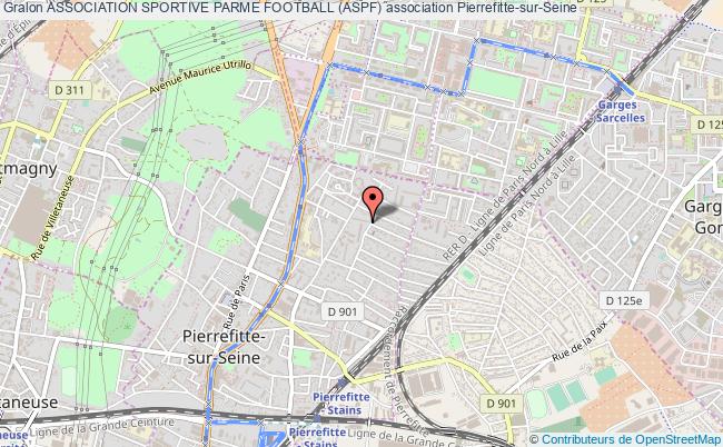 plan association Association Sportive Parme Football (aspf) Pierrefitte-sur-Seine