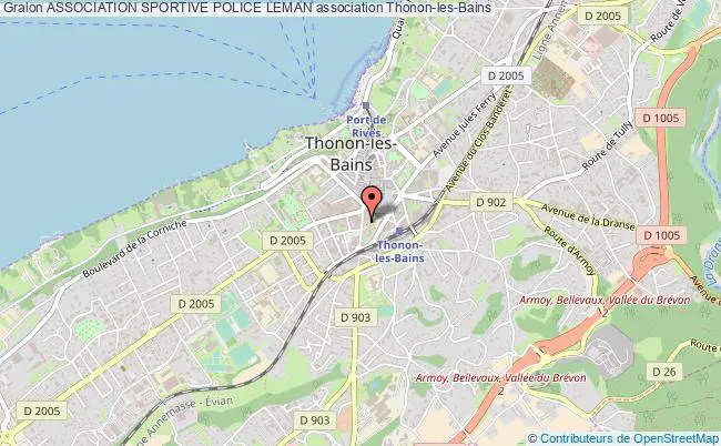 plan association Association Sportive Police Leman Thonon-les-Bains