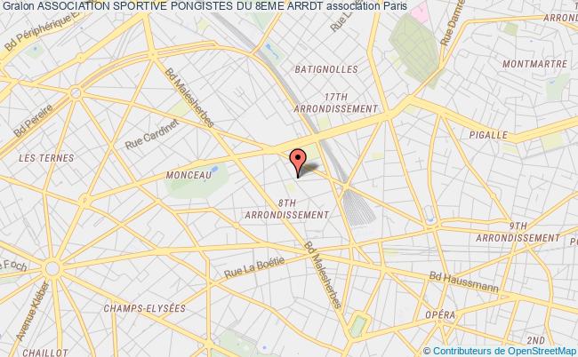 plan association Association Sportive Pongistes Du 8eme Arrdt Paris