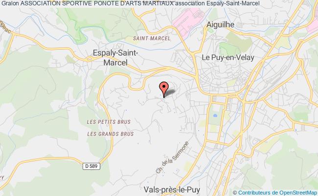 plan association Association Sportive Ponote D'arts Martiaux Espaly-Saint-Marcel