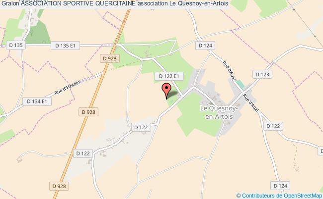 plan association Association Sportive Quercitaine Le    Quesnoy-en-Artois