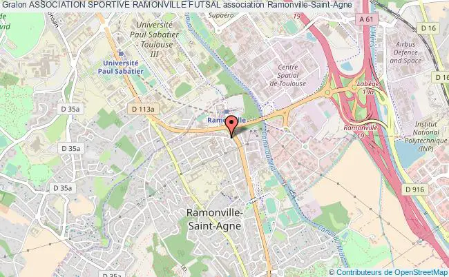 plan association Association Sportive Ramonville Futsal Ramonville-Saint-Agne
