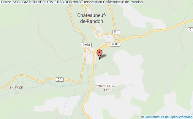 plan association Association Sportive Randonnaise Châteauneuf-de-Randon