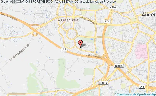 plan association Association Sportive Rognacaise D'aikido Aix-en-Provence