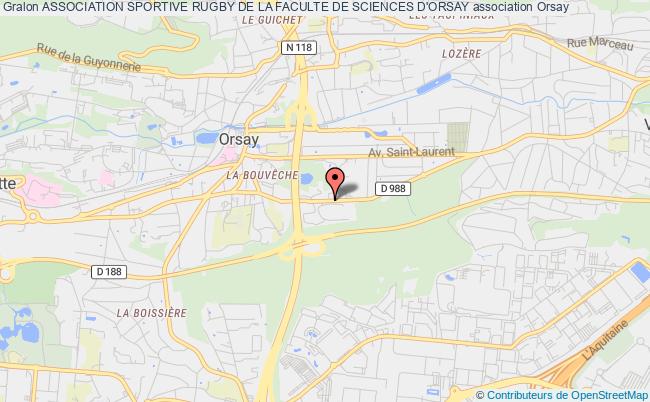 plan association Association Sportive Rugby De La Faculte De Sciences D'orsay Orsay