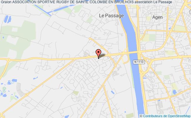 plan association Association Sportive Rugby De Sainte Colombe En Bruilhois Passage