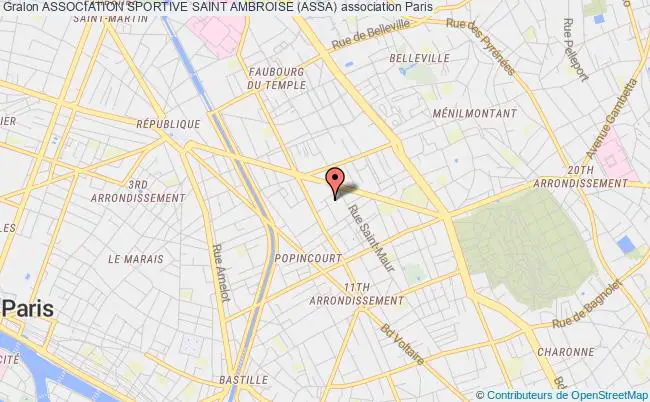 plan association Association Sportive Saint Ambroise (assa) Paris