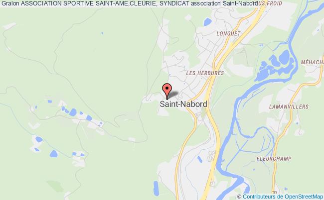 plan association Association Sportive Saint-ame,cleurie, Syndicat Saint-Nabord