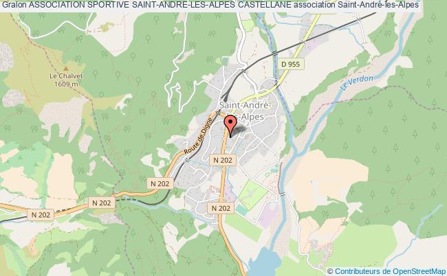 plan association Association Sportive Saint-andre-les-alpes Castellane Saint-André-les-Alpes