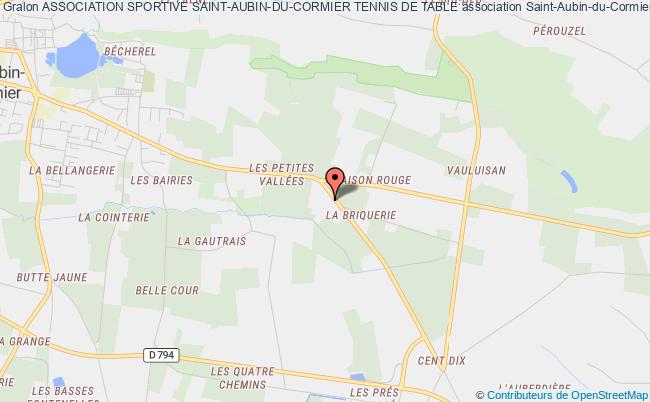 plan association Association Sportive Saint-aubin-du-cormier Tennis De Table Saint-Aubin-du-Cormier