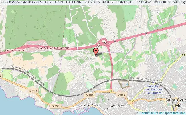 plan association Association Sportive Saint-cyrienne Gymnastique Volontaire - Asscgv - Saint-Cyr-sur-Mer