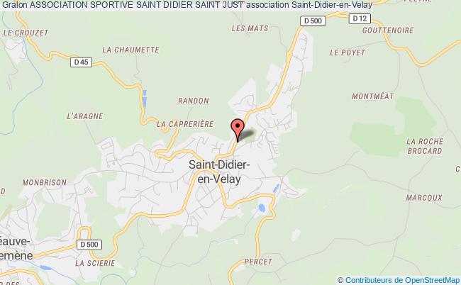 plan association Association Sportive Saint Didier Saint Just Saint-Didier-en-Velay