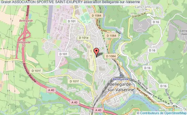plan association Association Sportive Saint-exupery Bellegarde-sur-Valserine
