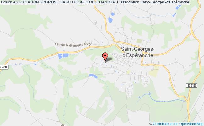 plan association Association Sportive Saint Georgeoise Handball Saint-Georges-d'Espéranche