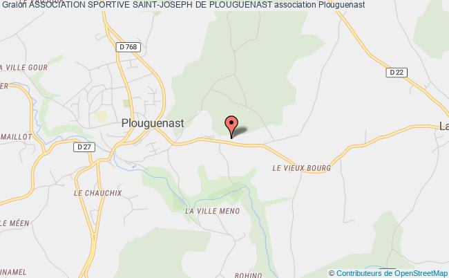 plan association Association Sportive Saint-joseph De Plouguenast Plouguenast-Langast