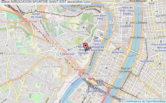 plan association Association Sportive Saint Just Lyon