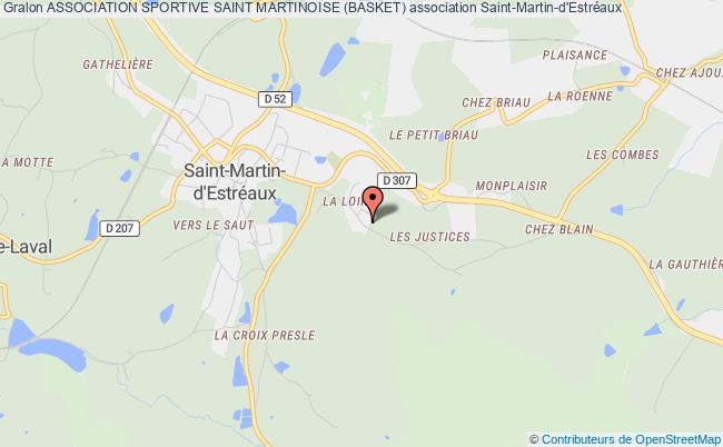 plan association Association Sportive Saint Martinoise (basket) Saint-Martin-d'Estréaux