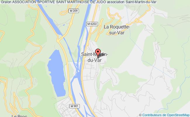 plan association Association Sportive Saint Martinoise De Judo Saint-Martin-du-Var