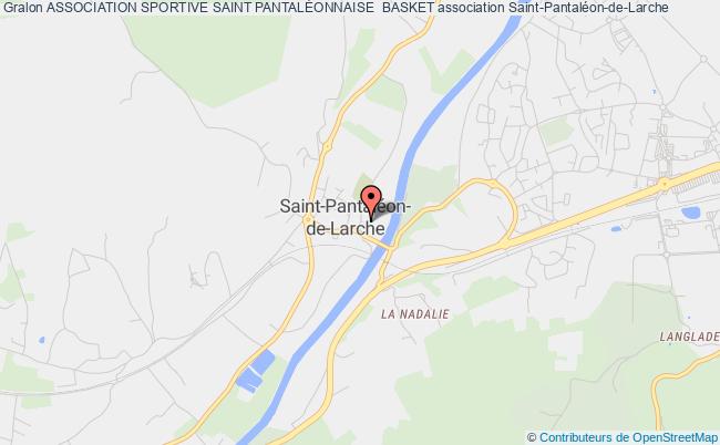 plan association Association Sportive Saint PantalÉonnaise  Basket Saint-Pantaléon-de-Larche