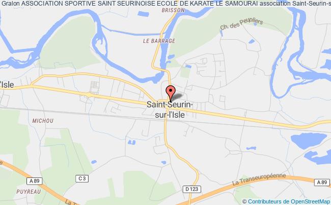 plan association Association Sportive Saint Seurinoise Ecole De Karate Le Samourai Saint-Seurin-sur-l'Isle