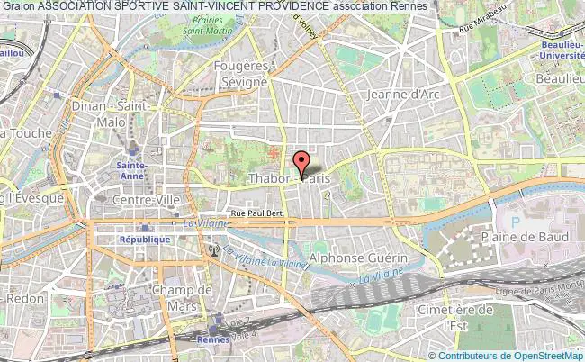 plan association Association Sportive Saint-vincent Providence Rennes