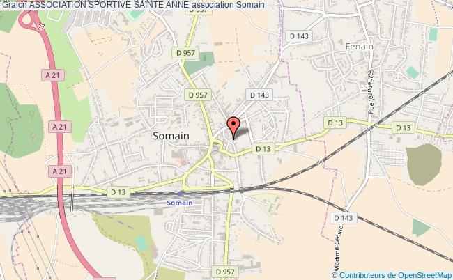 plan association Association Sportive Sainte Anne Somain