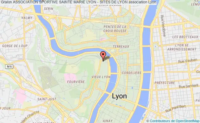 plan association Association Sportive Sainte Marie Lyon - Sites De Lyon Lyon