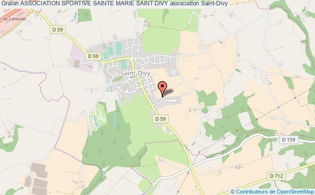 plan association Association Sportive Sainte Marie Saint Divy Saint-Divy