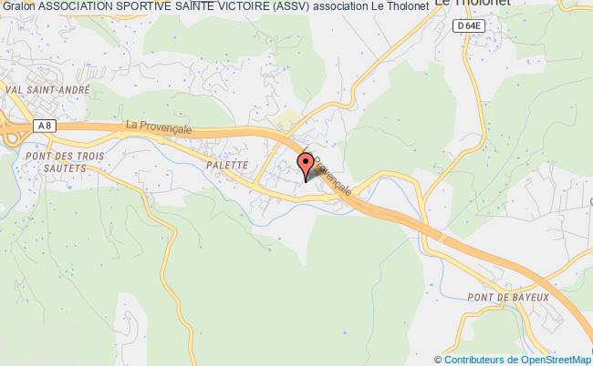 plan association Association Sportive Sainte Victoire (assv) Tholonet