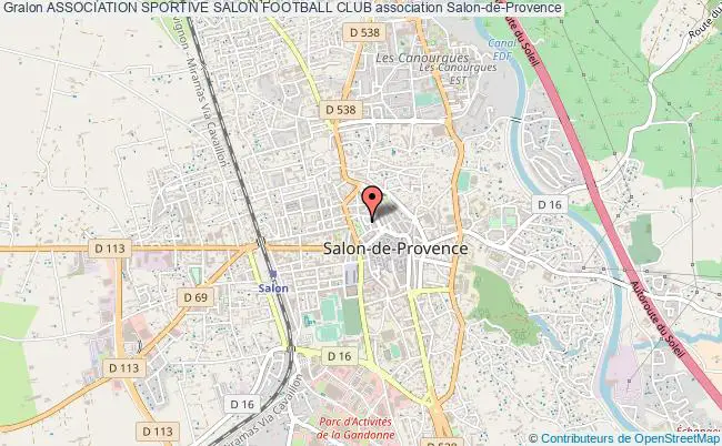 plan association Association Sportive Salon Football Club Salon-de-Provence