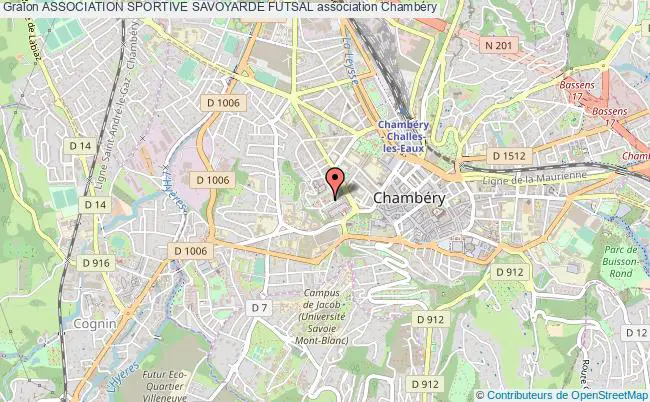 plan association Association Sportive Savoyarde Futsal Chambéry