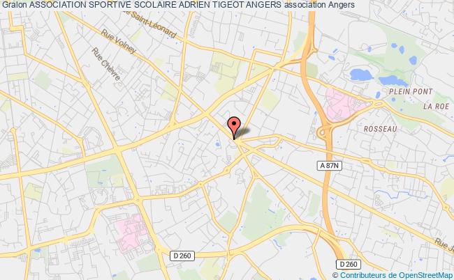 plan association Association Sportive Scolaire Adrien Tigeot Angers Angers