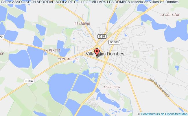 plan association Association Sportive Scolaire College Villars Les Dombes Villars-les-Dombes