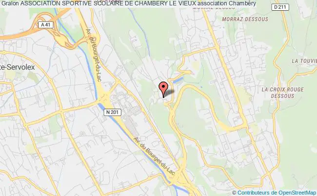 plan association Association Sportive Scolaire De Chambery Le Vieux Chambéry