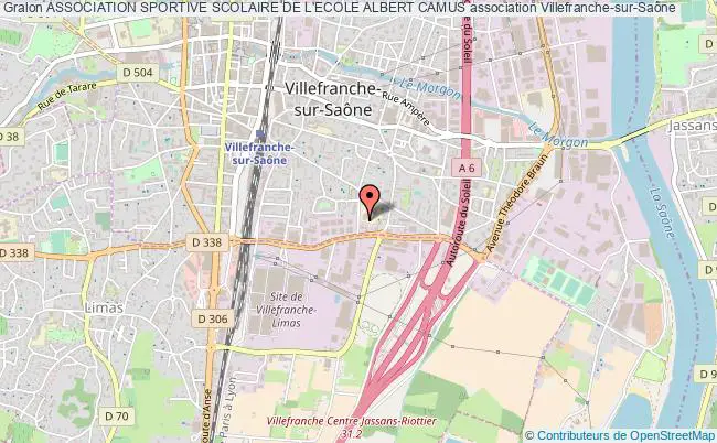 plan association Association Sportive Scolaire De L'ecole Albert Camus Villefranche-sur-Saône